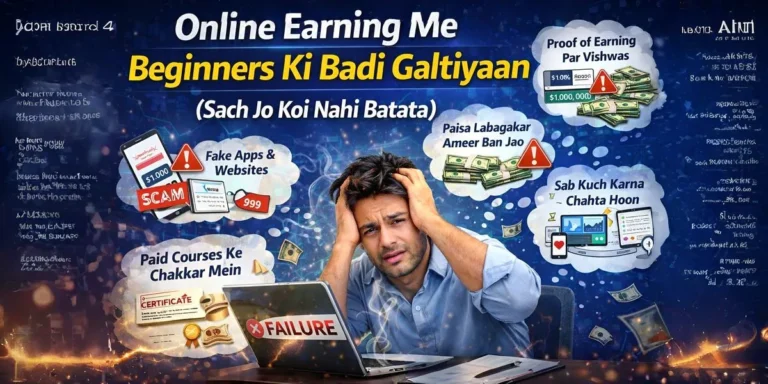 online earning mistakes beginners