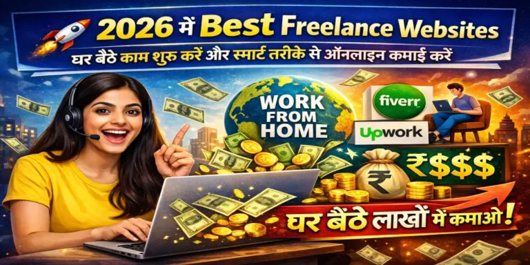 best freelance websites से घर बैठे ऑनलाइन कमाई कैसे करें 2026