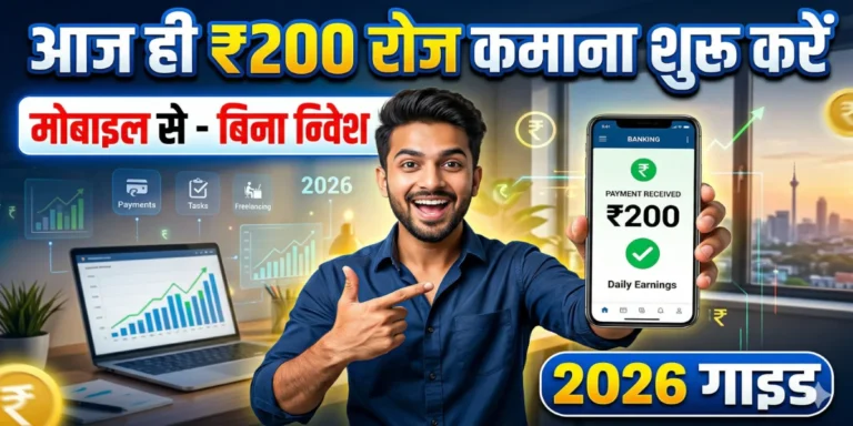 mobile se paise kamane ke tarike – बिना निवेश ₹200 रोज कमाएं