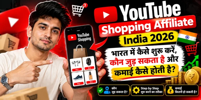 2026 में भारत के YouTube Shopping Affiliate Program और प्रोडक्ट टैगिंग की जानकारी